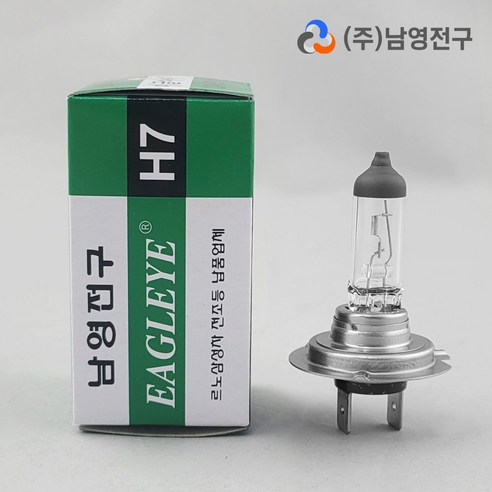 남영전구 이글아이 H7 12V 55W 할로겐 자동차 전조등 E1인증, 1개