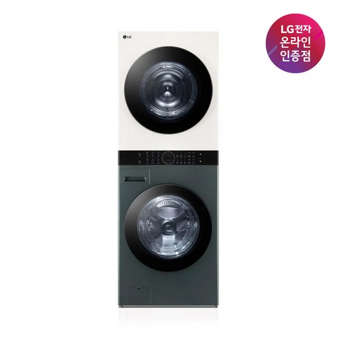 LG전자 트롬 오브제컬렉션 워시타워 1등급 W2421GEAMR 세탁24kg 건조21kg, 네이처그린/네이처베이지, W2421GEAMR.AKOR