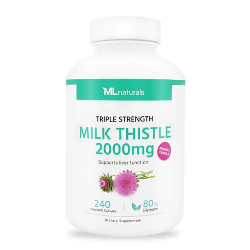 마이라이프 내추럴스 트리플 스트랭스 밀크씨슬 2000mg, 3개, 240정