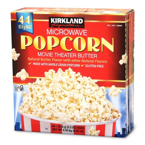 커클랜드 전자레인지 팝콘 93.5g, 93.5g, 44개 93.5g × 44개, 93.5g × 44개 섬네일