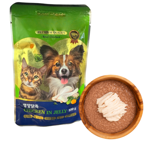 페츠페리 강아지 보양식 국산 고양이 영양식 영양죽 애견 간식, 영양닭죽, 100g, 1개