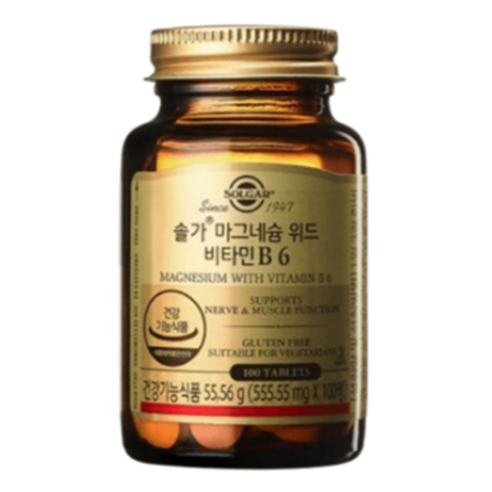 솔가 마그네슘 위드 비타민 B6 100정, 1개 맛있게 먹은 솔직 후기 - 상품 이미지 1