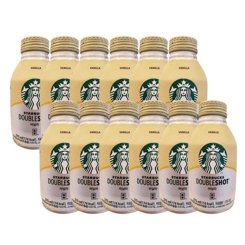 [올쇼유]스타벅스 더블샷 바닐라, 275ml, 12개