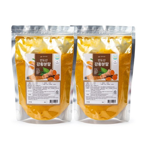 백세식품 강황가루 인도산 HACCP 인증제품 500g, 2개 이미지 2