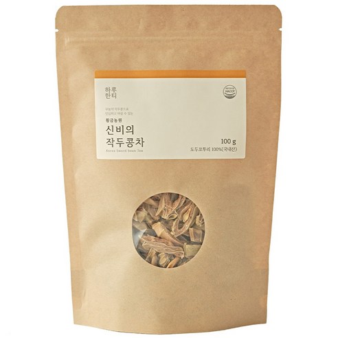 하루한티 무농약 국내산 HACCP인증 작두콩차, 깍지콩알혼합, 100g, 1개, 1개입