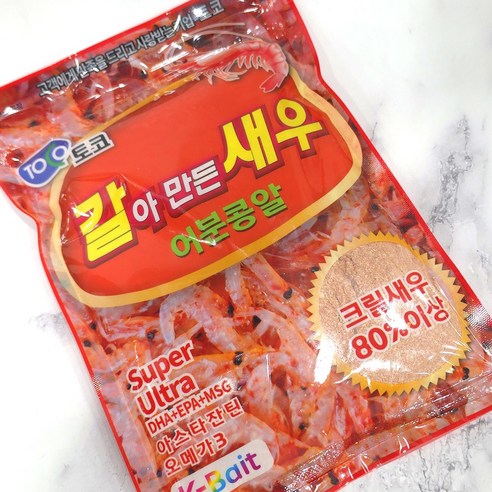 토코 갈새우 갈아만든새우 어분콩알 민물 붕어 잉어 향어 떡밥 집어제, 1개, 300g