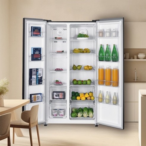 위니아 클라쎄 521L 2도어 양문형 냉장고 RKE952SIS5MEV(A... 개봉기 | 실사용 후기 - 상품 이미지 4