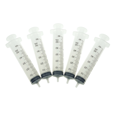 바늘 없는 주사기 50ml 세트 5개입 과학 실험용 안전 조립 교구, 1개