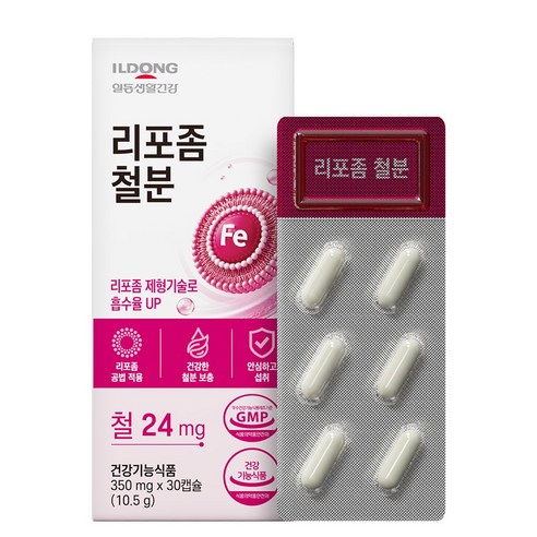 일동 리포좀 철분제 미니 영양제 임산부 여성 남성 청소년, 1개, 30정