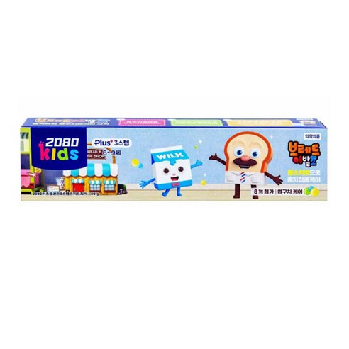 애경 2080 키즈플러스 3스텝 스위트 치약 80g 6-9세용, 1개