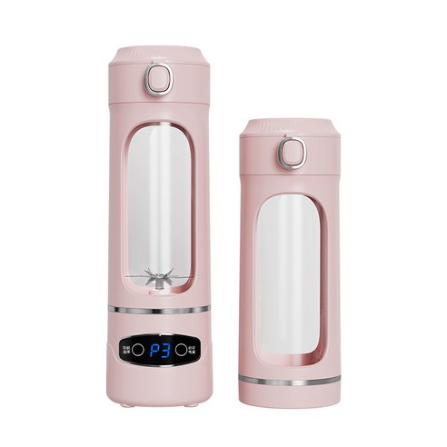스타일닥터 소형 핸디블렌더 600ml 무선 휴대용 얼음 믹서기 야외 전동 주스 컵, AJ02-핑크
