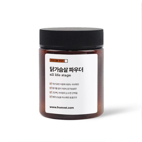 프롬벳 국내제조 닭가슴살 파우더 100g, 1개