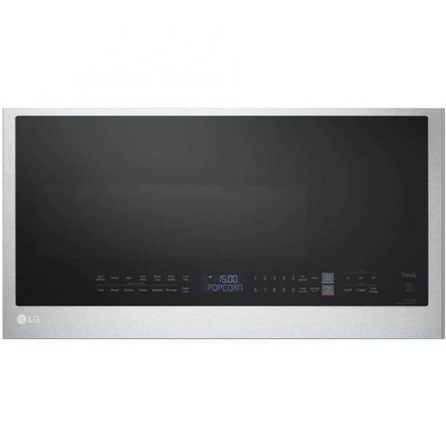 LG 스마트 30인치. W 2 큐피트. 프린트프루프 스테인리스 스틸 MBEL2033F에 이지클린 1050와트의 레인지 전자레인지 사용, LG 스마트 30인치. W 2 큐피트. 프린트프루프 스