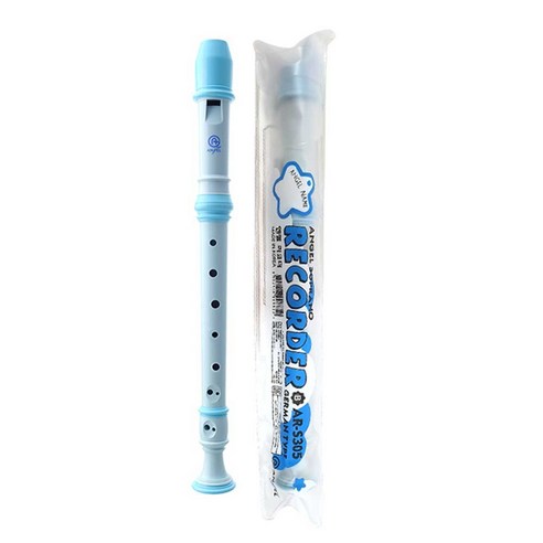 엔젤 소프라노 컬러 리코더 S305(B) 바로크식 핑크/블루 Soprano baroque Recorder, 1개, 블루(305 B바로크식)