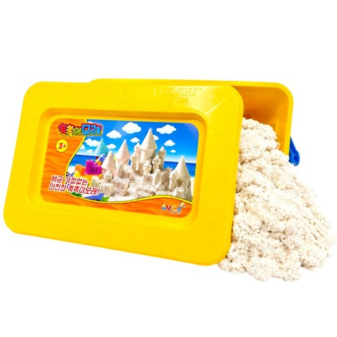 촉촉이 모래놀이 대용량 단품, 1개, 3700g, 화이트