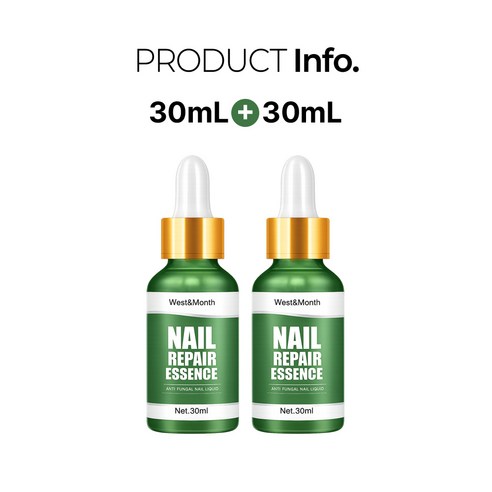 이칠가게 1+1 네일 리페어 에센스 문제성 발톱 영양제 솔루션, 2개, 30ml