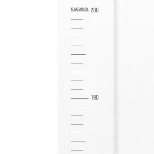 라라운드 자체제작 심플 키재기 스티커 200cm, 투명 그레이