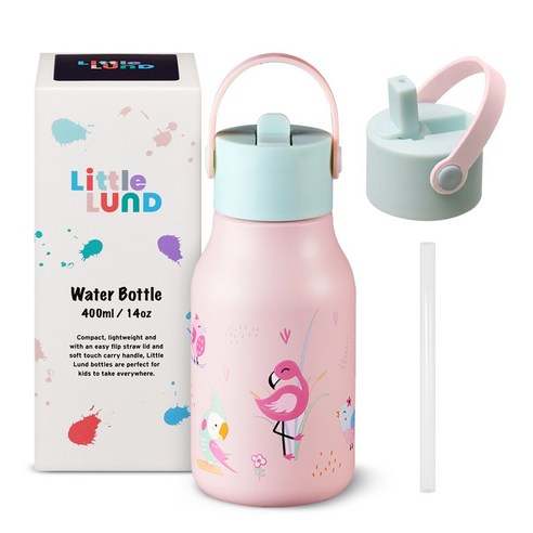 [룬드런던] 리틀룬드 신학기 어린이 아동용 유치원 어린이집 나들이 물병 경량 워터보틀, 400ml, 버드, 1개
