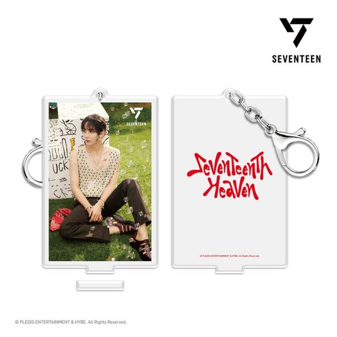 세븐틴 3D 렌티큘러 아크릴 키링 & 스탠드 세트 (SEVENTEENTH HEAVEN PM 2:14 Ver.), 정한
