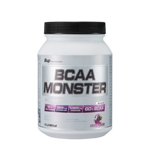 BUP BCAA몬스터 포도맛 500g 류신 아미노산 헬스보충제 BCAA 맛있게 먹은 솔직 후기 썸네일