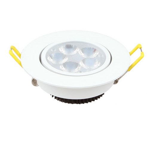 THE SSEN LED 일체형 다운라이트 3인치 5W 화이트 매입등, 전구색, 1개