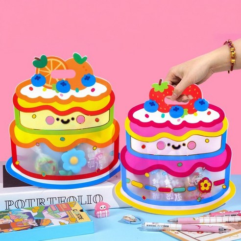 생일 케이크 봉투 10p, 10장, 딸기