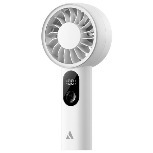 Aecooly 급속 냉각 휴대용 선풍기 저소음 미니 손선풍기, 화이트, PE01