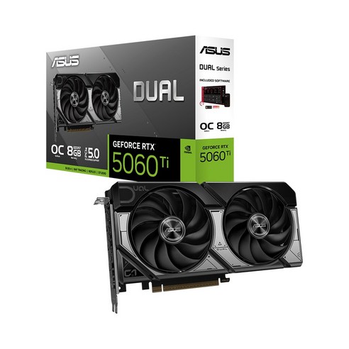 ASUS DUAL 지포스 RTX 5060 TI OC D7 8GB 인텍앤컴퍼니, DUAL RTX 5060 TI OC D7 8GB