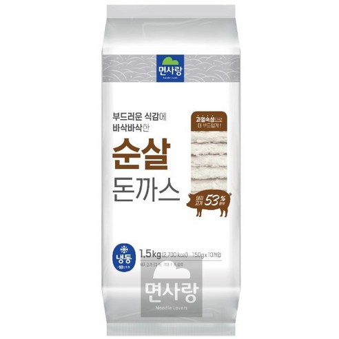 ~유통기한(2026.07.30) ~ 면사랑 순살돈까스, 1개, 1.5kg