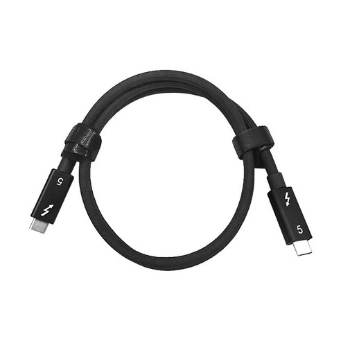 CTY 썬더볼트5 C to C 타입 16k 120Gb 240W 충전 케이블 4k 8k, 1개, 블랙, 1.5m