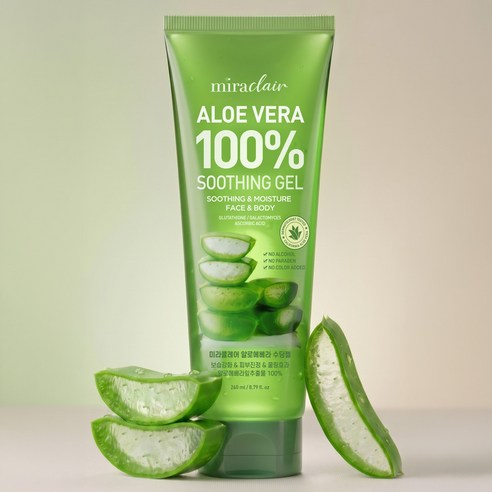 미라클레어 알로에베라 순도100% 무알콜 수딩젤 수분가득 이미지 3