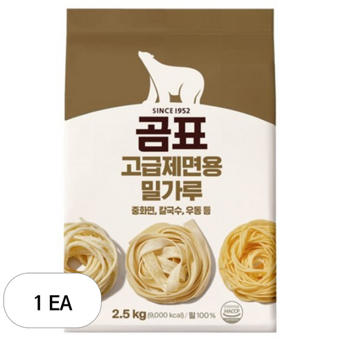 곰표 고급제면용 밀가루, 2.5kg, 1개