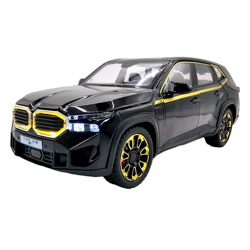 BMW XM SUV 1:24다이캐스트 미니카, 블랙, 1개
