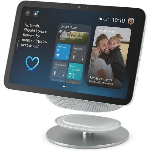 Amazon Echo Show 8 2025년 출시 조절형 스탠드 포함 글레이셔 화이트 225915, Amazon Echo Show 8 2025년 출시 조절
