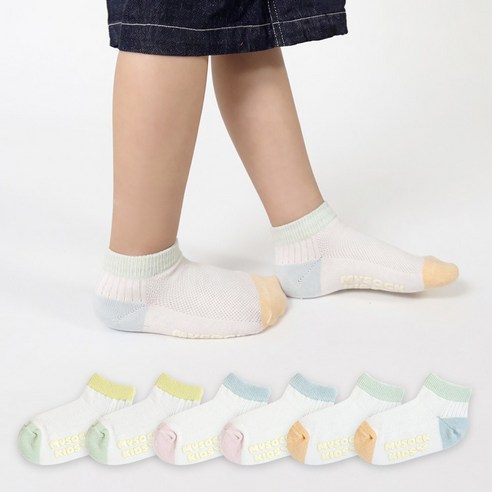 마이싹 젤리 믹스 아동 스니커즈 양말 6켤레