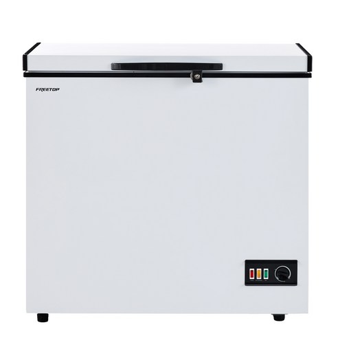 프리탑 업소용 냉동고 중형 아이스크림 음식물쓰레기 가정용냉동고 200L, 화이트, FTO-F200WF