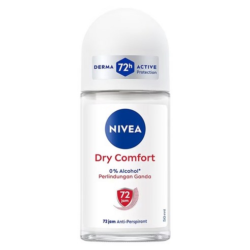 니베아 데오드란트 롤온 드라이 컴포트 여성용 50ml 72시간 지속 보송함, 1개