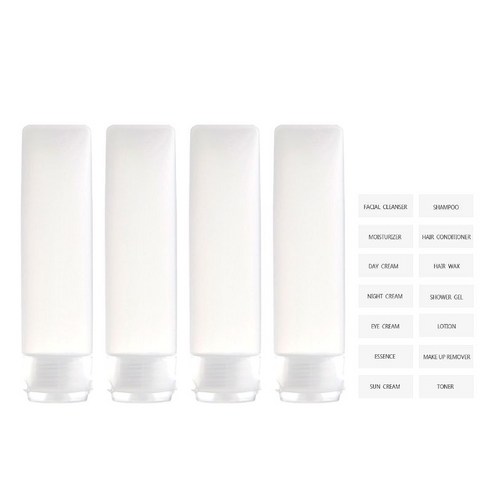 여행용 화장품 소분용기 튜브 공병 세트, 4개, 30ml