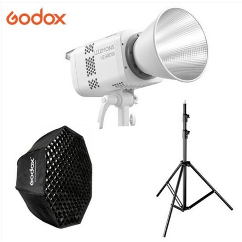 고독스GODOX [고독스 LE300Bi + 303 SB-GUE 80 Octa] 세트 지속광 스튜디오 개인방송 브이로그 유튜브 요리 음식 제품 사진 촬영 조명, 1개