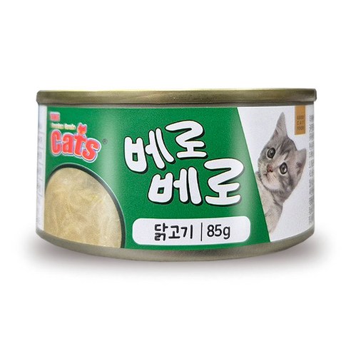 더캣츠 베로베로 캔 고양이간식, 닭고기, 85g, 1개