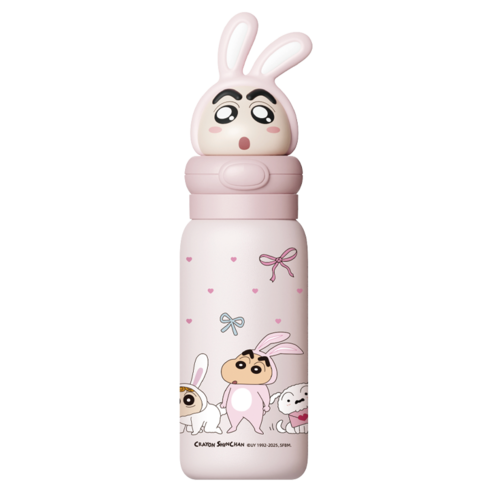 크로스 보더 짱구 텀블러 400밀리리터, 1개, 400ml, 400ml 짱구토끼 1개, 400ml, 400ml 짱구토끼