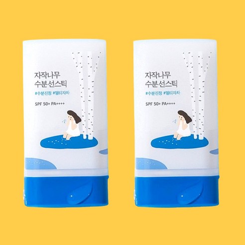 라운드랩 자작나무 수분 선스틱, 19g, 2개