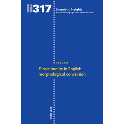 (영문도서)Directionality in English morphological conversion Hardcover, 9783034357883