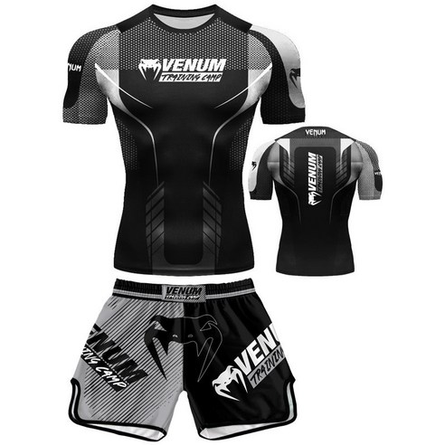 남성 격투기복 2종세트 UFC 복싱 무에타이 훈련복 종합격투기