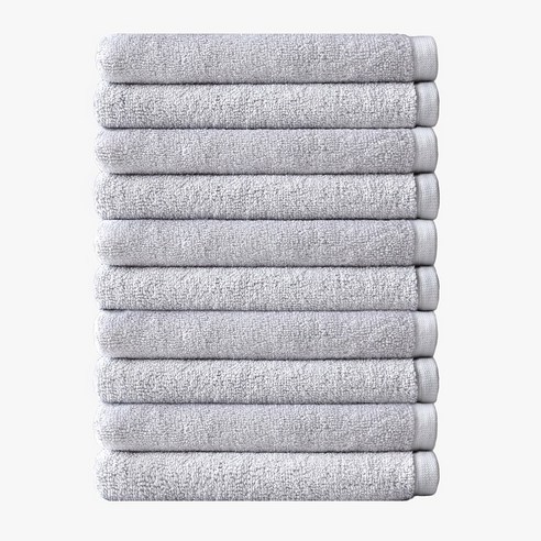 코튼랩 대나무섬유 호텔수건 뱀부타올 150g, 라이트그레이, 10개