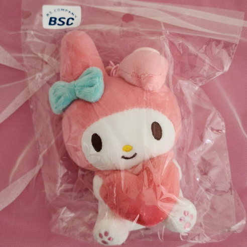 BSC 산리오 하트 인형 키링 가방고리 인형키링 가방키링 꽃다발인형, 마이멜로디 하트키링 13cm, 1개, 13cm