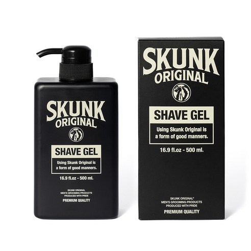 스컹크 오리지날 저자극 바버샵 클리어 쉐이브젤 대용량 - 시트러스 & 허브 500ml, 1개, 500L