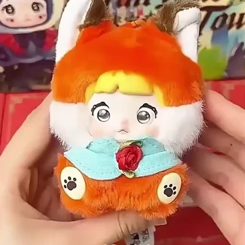 TOPTOY 여성용 노미 베이비 스위트하트 버니 귀여운 가방 키링 인형 키링 동화 마을, 1개, 랜덤발송, 10cm