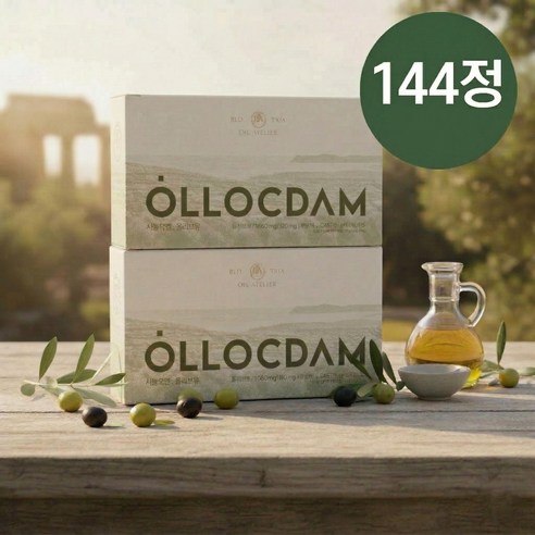 올록담 올리브3 EVOO 지중해 올리브오일 캡슐, 2박스, 72정
