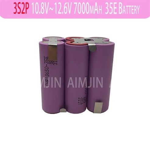 맞춤형 배터리 팩 3S2P 4S1P ~ 18650-35E 용접 7000mAh 10.8V 21V - 배터리/충전기 | 쿠팡